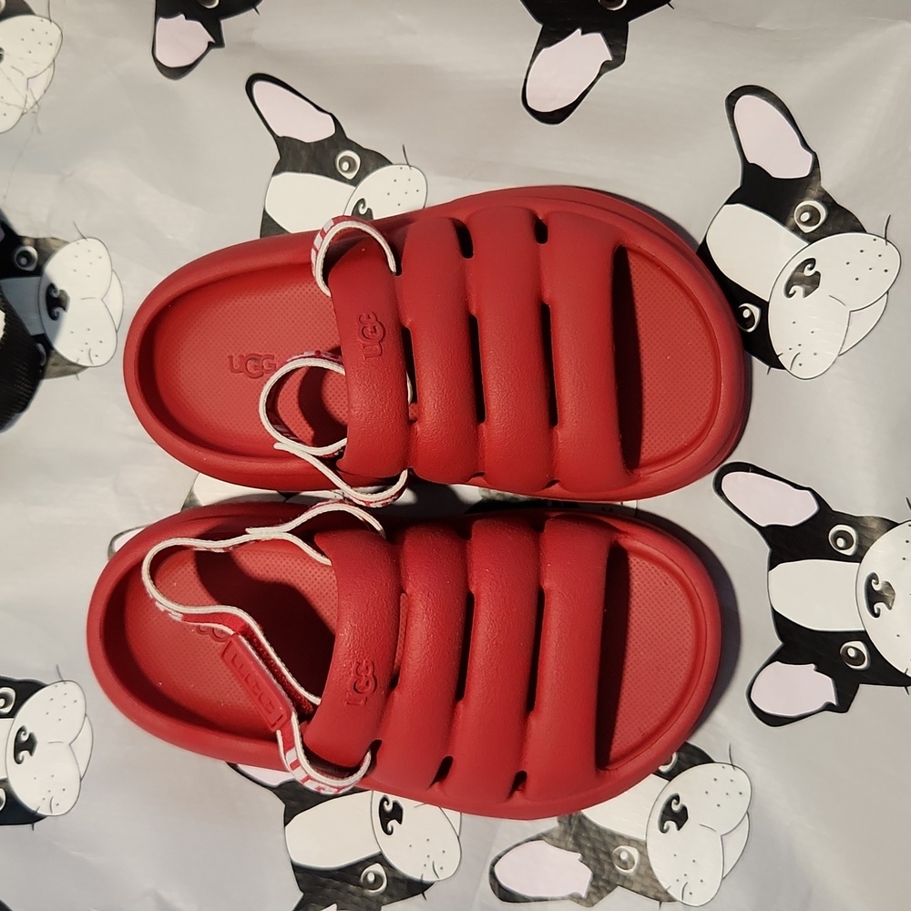 NEW RED  UGG SANDALS